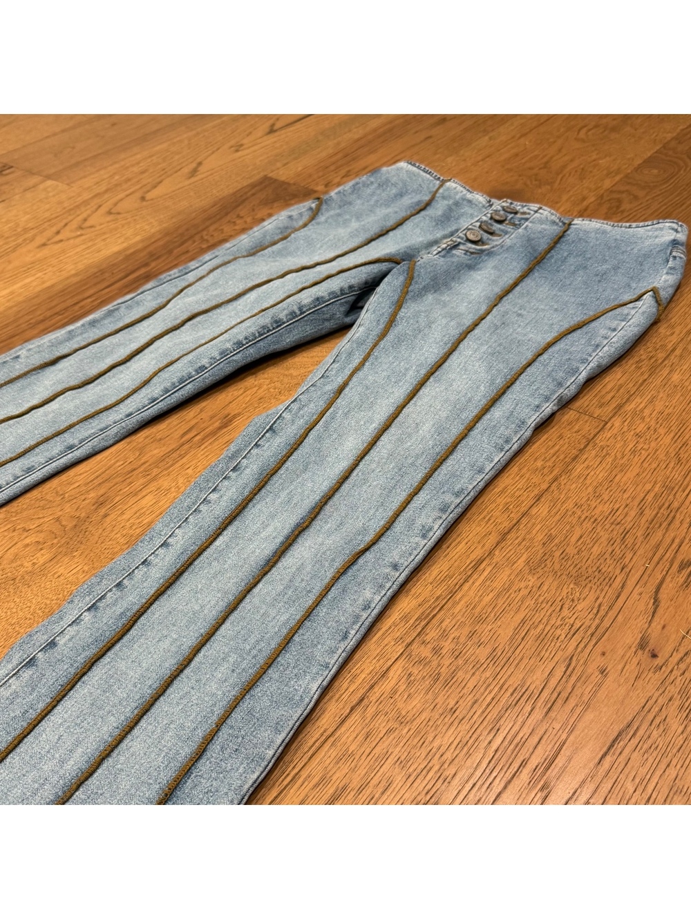 Y2K No Boundaries Women's Flared Jeans-Size 7 - Picture 2 of 6